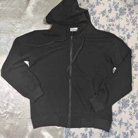 Stone Island Black Hooded Jacket - Picture 1 of 11